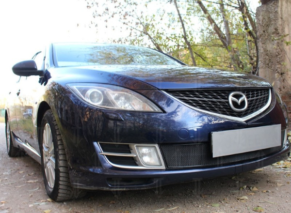 Mazda 6 (07–09) Защита радиатора Optimal, чёрная