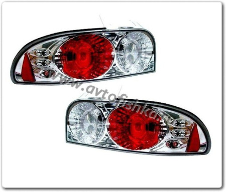 Subaru Impreza I (93-00) фонари задние хромированные, дизайн Altezza, комплект 2 шт.