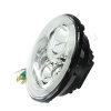 Hummer H2 (02-08) передние линзовые светодиодные фары хромированные (диаметр 7"), без ксенона, комплект 2 шт.