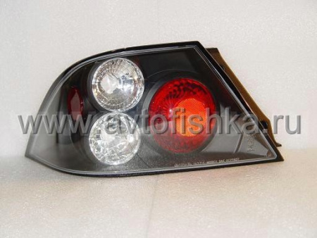 Mitsubishi Lancer, Mirage (01-03) фонари задние черные, комплект 2 шт.