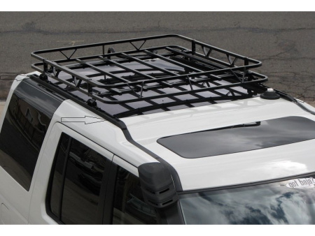 Land Rover Discovery 3, 4 (2004-2011) рейлинги на крышу, черные короткие,
