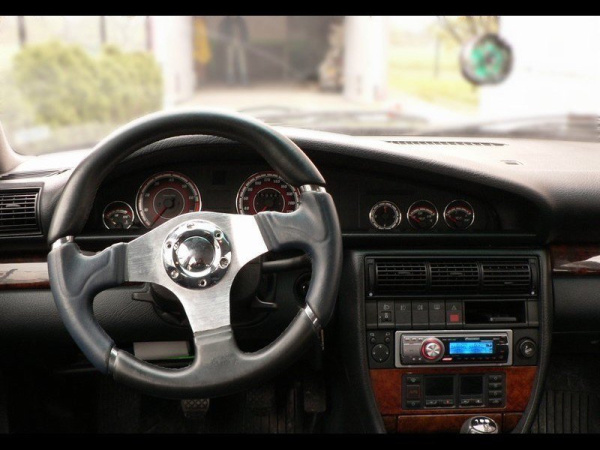 Audi 100 C4; C3 (88-94) светящиеся шкалы приборов - накладки на циферблаты панели приборов, дизайн № 2