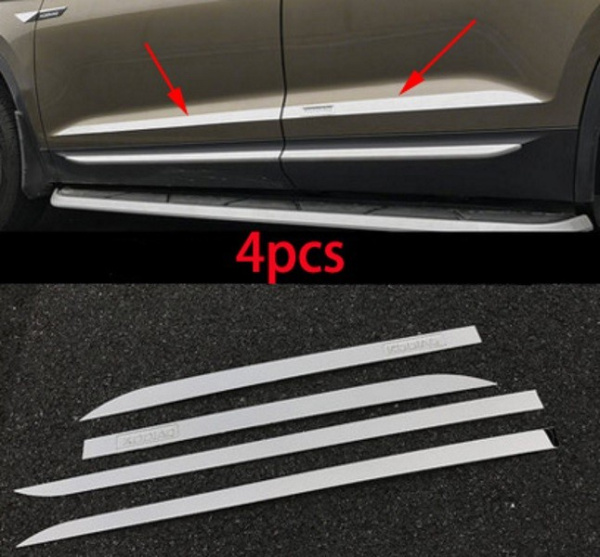Skoda Kodiaq (16–) Молдинги на двери, 4 части, нерж. сталь