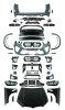 BMW X5 F15 2013-2018 комплект рестайлинга в стиль X5M G05 F95 полный обвес