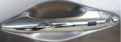 Hyundai ix35 (10–/14–) Накладки на дверные ручки внешние (1 личинка, c чипом)