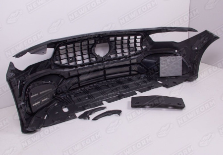 Mercedes-Benz CLA-Klasse C118/X118 2019 - н.в. Передний бампер 4.5 AMG черный