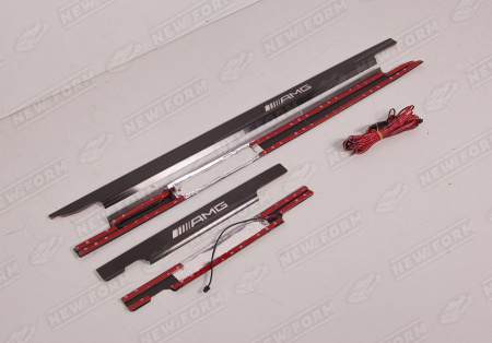 Mercedes-Benz G-Klasse W463 1990 - 2018 Накладки на пороги черные с подсветкой AMG