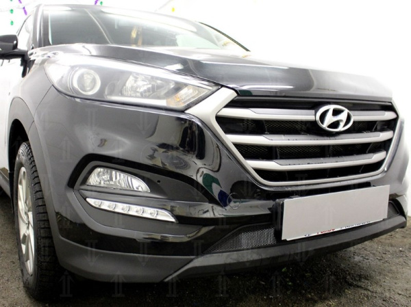 Hyundai Tucson (16–) Защита радиатора, чёрная