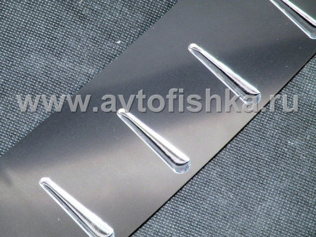 Chevrolet Cruze (08-) накладка на задний бампер с силиконовыми вставками, к-кт 1шт.