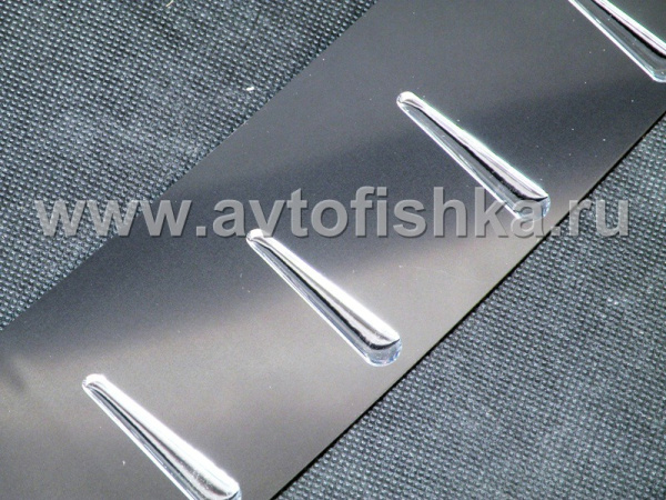 Chevrolet Cruze (08-) накладка на задний бампер с силиконовыми вставками, к-кт 1шт.