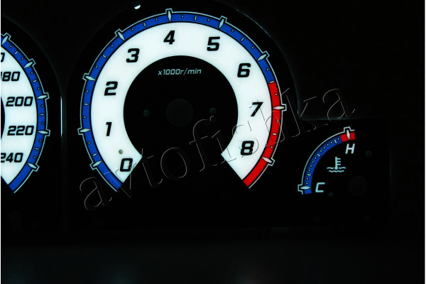 Subaru Forester 1997-2002 светодиодные шкалы (циферблаты) на панель приборов
