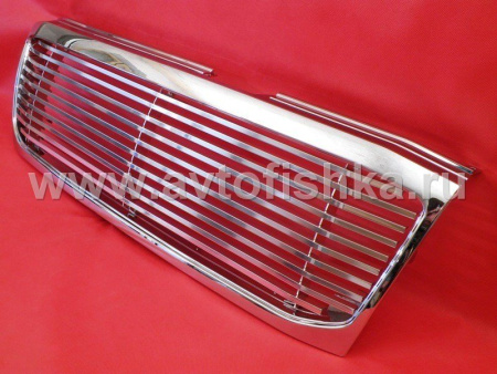Toyota Land Cruiser 100 (03-07) решетка радиатора алюминиевая в хромированной рамке.