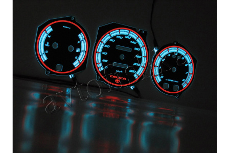 Toyota Celica V 1989-1993 светодиодные шкалы (циферблаты) на панель приборов