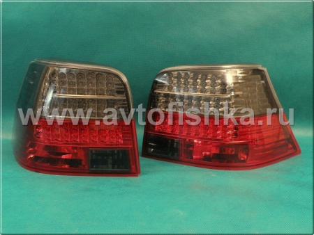 Volkswagen Golf 4 фонари задние светодиодные красно-тонированные, комплект 2 шт.