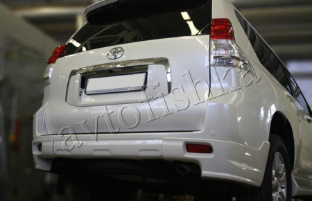 Toyota Land Cruiser Prado 150 (09 – 14) юбка заднего бампера в стиле JAOS | клыки