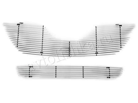 Toyota Camry V40 (06-09) накладка на решетку радиатора и переднего бампера из нержавеющей стали.