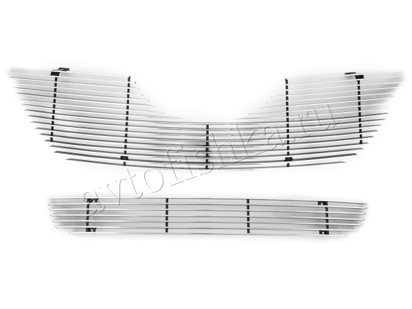 Toyota Camry V40 (06-09) накладка на решетку радиатора и переднего бампера из нержавеющей стали.