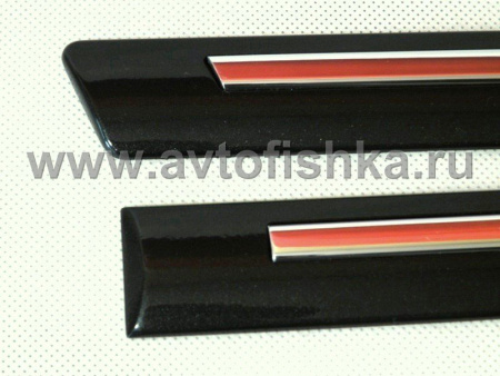 Lexus RX350 (09-) молдинги дверей боковые, с хромированной вставкой, комплект 4 шт.