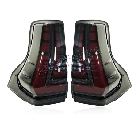 Toyota Land Cruiser Prado 150 (2010-) фонари задние светодиодные тонированные, дизайн Lexus, комплект 2 шт.