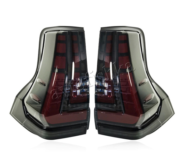 Toyota Land Cruiser Prado 150 (2010-) фонари задние светодиодные тонированные, дизайн Lexus, комплект 2 шт.