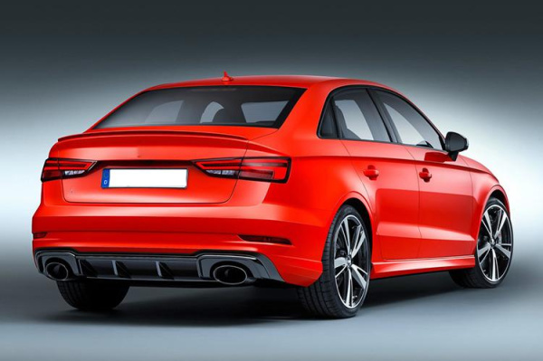 Диффузор RS3 с насадками для Audi A3 седан 2013-2016