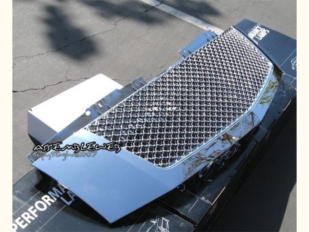 Cadillac Escalade (02-06) решетка радиатора хромированная, дизайн сетка.