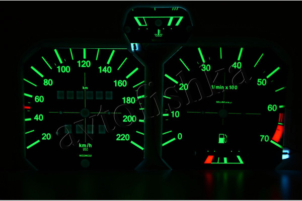Volkswagen Golf MK1 светодиодные шкалы (циферблаты) на панель приборов
