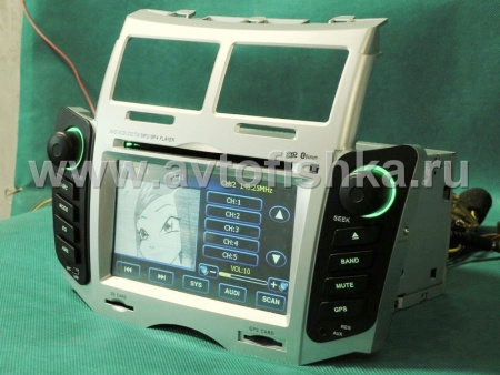 Toyota Yaris P2 (05-) головное устройство с 7" HD экраном, GPS навигацией