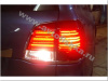 Toyota Land Cruiser 200 (08-) фонари задние красно-хромированные, дизайн Lexus LX570, комплект лев.+прав.