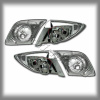 Mazda 3 (03-06) 3, 5 дв. фонари задние светодиодные хромированные, комплект лев.+прав.
