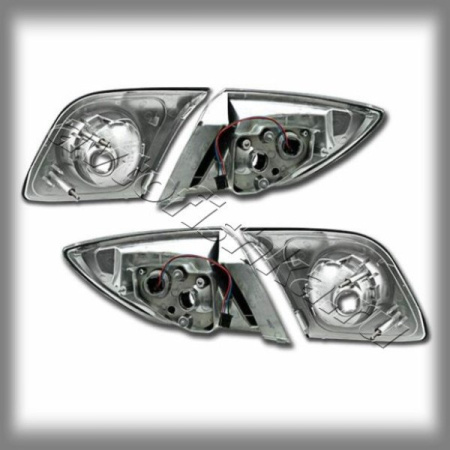 Mazda 3 (03-06) 3, 5 дв. фонари задние светодиодные хромированные, комплект лев.+прав.