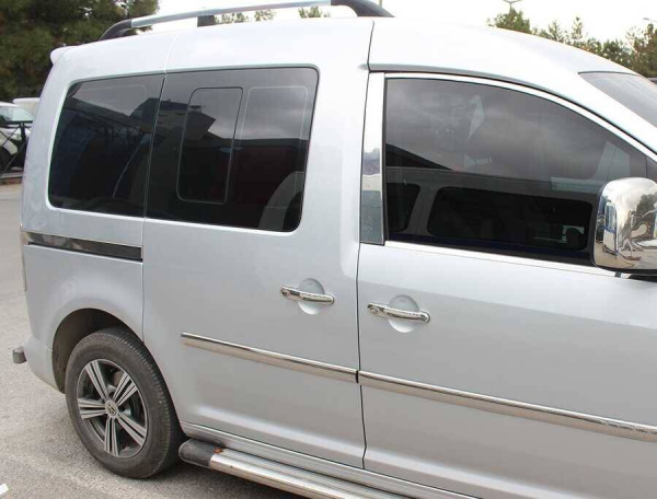 Volkswagen Caddy (04–/10–) Накладки на направляющие раздвижных дверей, 2 части