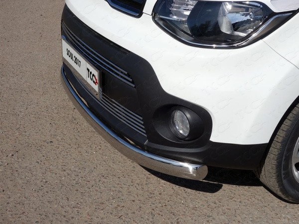 Kia Soul (17–) Защита передняя нижняя (овальная) 75х42 мм
