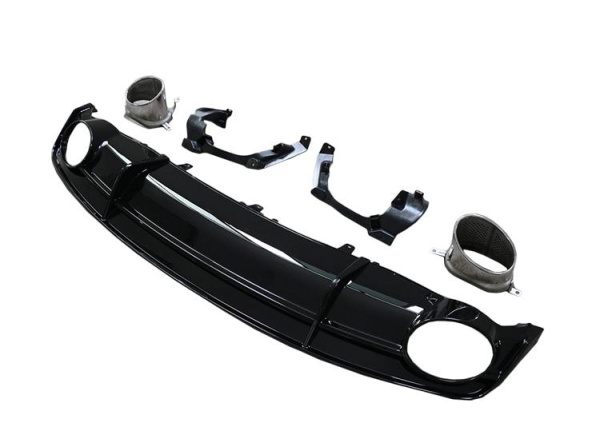 Диффузор RS7 с насадками для Audi A7 штатная 2016-2018