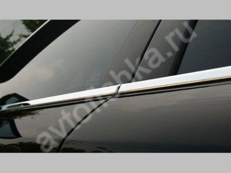 Kia Sorento (2002-2009) молдинги окон нижние из нержавеющей стали, 4 шт.