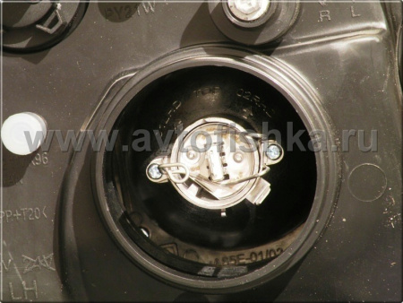 Mercedes SLK R170 (98-04) фары передние линзовые черные, со светящимися ободками, комплект 2 шт.