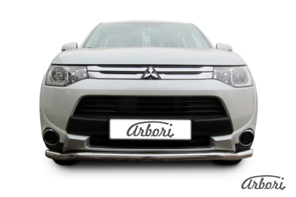 Защита переднего бампера Arbori d57 "волна" MITSUBISHI OUTLANDER 2014-