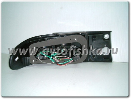 Mitsubishi Lancer (91-96) фонари задние красно-хромированные, дизайн Altezza, комплект лев.+прав.