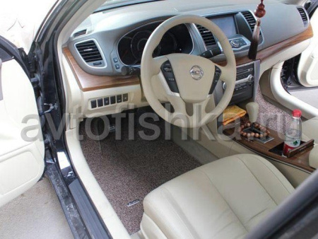 Эмблема BMW из полированного алюминия для ковриков салона - 1 шт., 18х64 мм