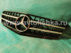 Mercedes C-class W204 (08-) седан решетка радиатора черная со звездой, дизайн AMG, 2 ламели.