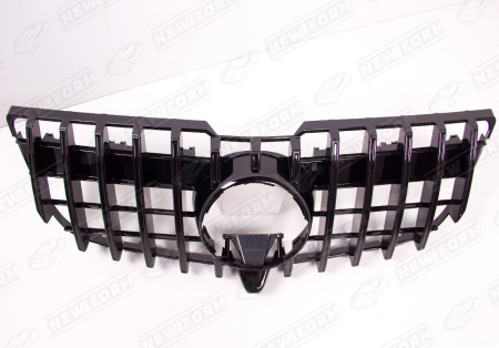 Mercedes-Benz GLK-Klasse X204 рестайлинг 2012 - 2015 Решетка радиатора AMG GT черная под камеру