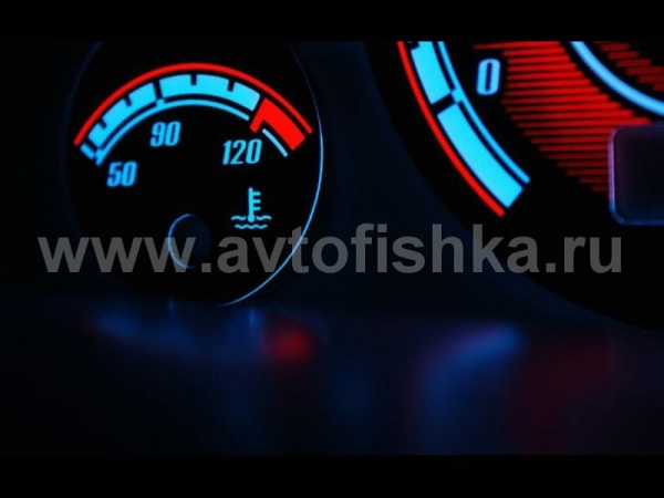 Audi 80, 90 B3, B4 светящиеся шкалы приборов - накладки на циферблаты панели приборов, дизайн № 2