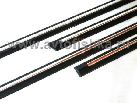 Lexus RX350 (09-) молдинги дверей боковые, с хромированной вставкой, комплект 4 шт.