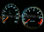 Mercedes W209 CLK после 2002 г. светящиеся шкалы приборов - накладки на циферблаты панели приборов, дизайн № 1