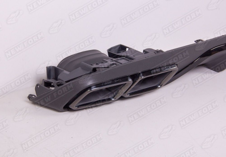 Mercedes-Benz E-Klasse W213 2016 - 2020 Диффузор заднего бампера с нчерными асадками 6.3 AMG