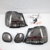 Lexus GS300, GS430 (97-04) фонари задние черные, дизайн под светодиоды, комплект лев.+прав.