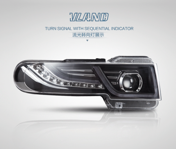 Toyota FJ Cruiser (07-15) фары линзовые в комплекте с решеткой радиатора, дизайн №2