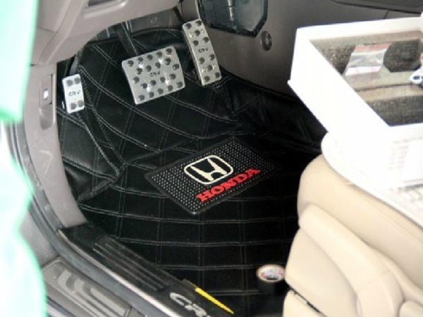 Honda CR-V (2012-) накладки на педали, подставку под ногу, алюминиевые, с логотипом CR-V, комплект 4 шт.