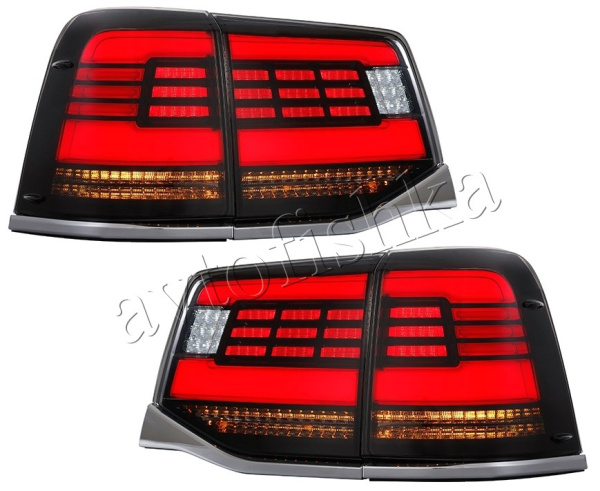 Toyota Land Cruiser J200 (15 – н.в.) задние светодиодные фонари (стоп-сигналы), с бегающими поворотниками