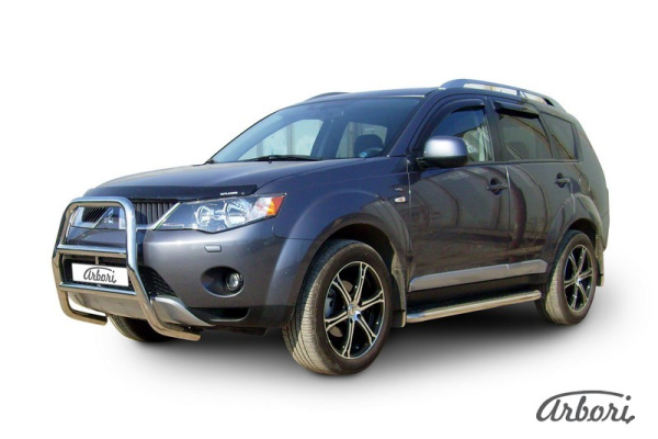 Защита передняя Arbori d57 высокая MITSUBISHI OUTLANDER XL 2006-2010